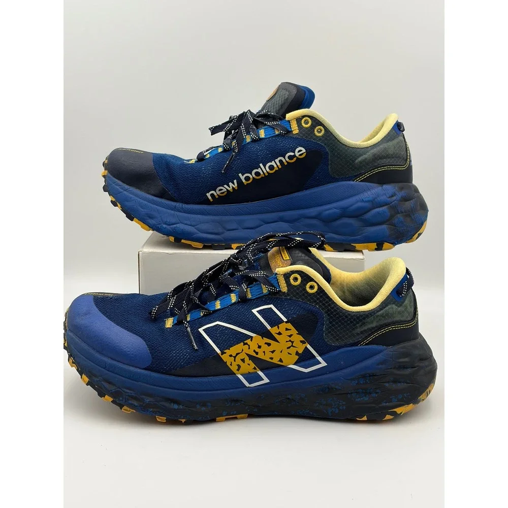 New Balance Fresh Foam More Trail v2 Blue Yellow Mens 11 MTMORV2 Running Shoes